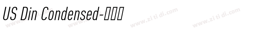 US Din Condensed字体转换